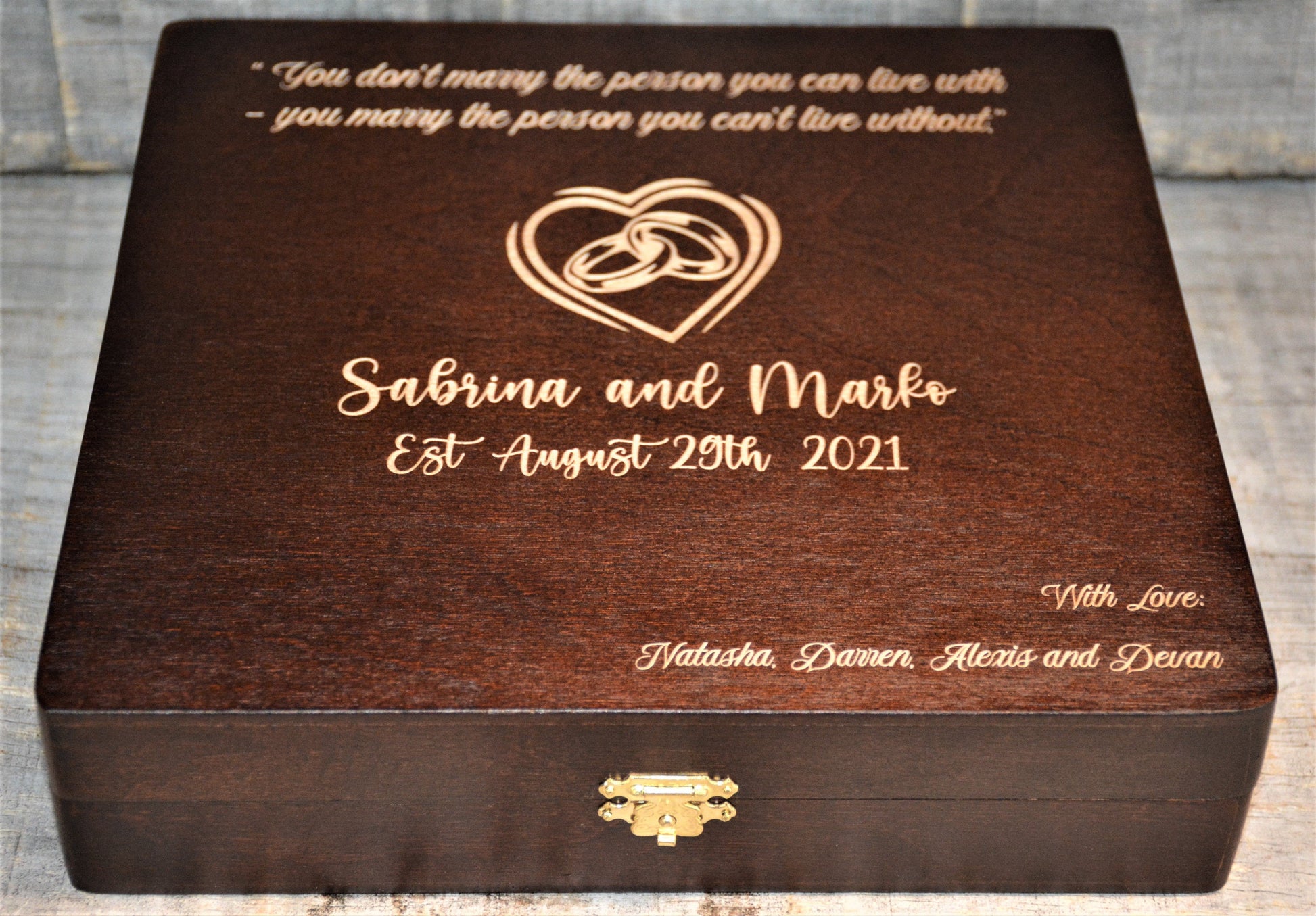 Premium Wooden Gift Box - Custom Design.