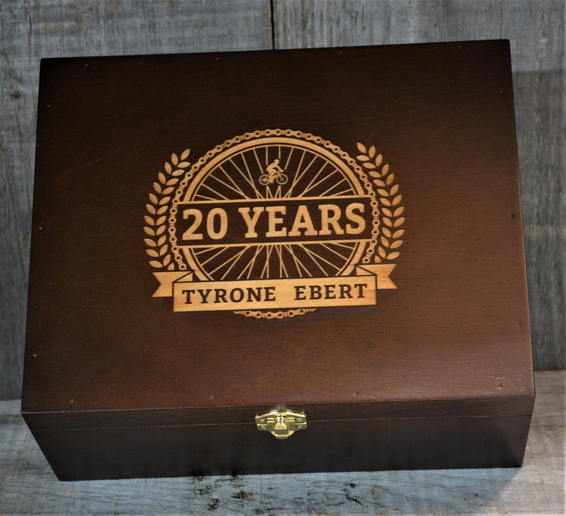 Premium Wooden Gift Box Hinged Lid With Clasp.