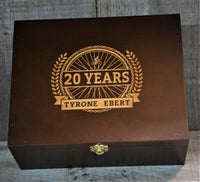 Premium Wooden Gift Box Hinged Lid With Clasp.