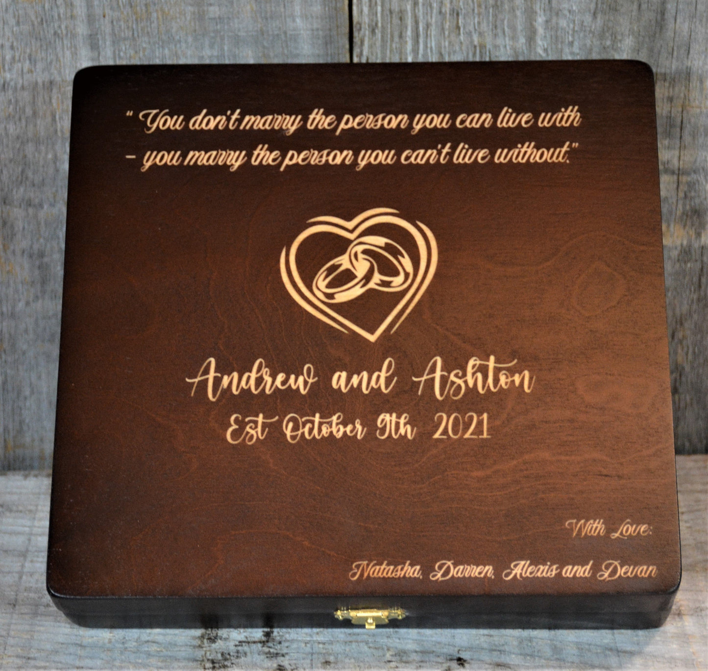 Premium Wooden Gift Box - Custom Design.