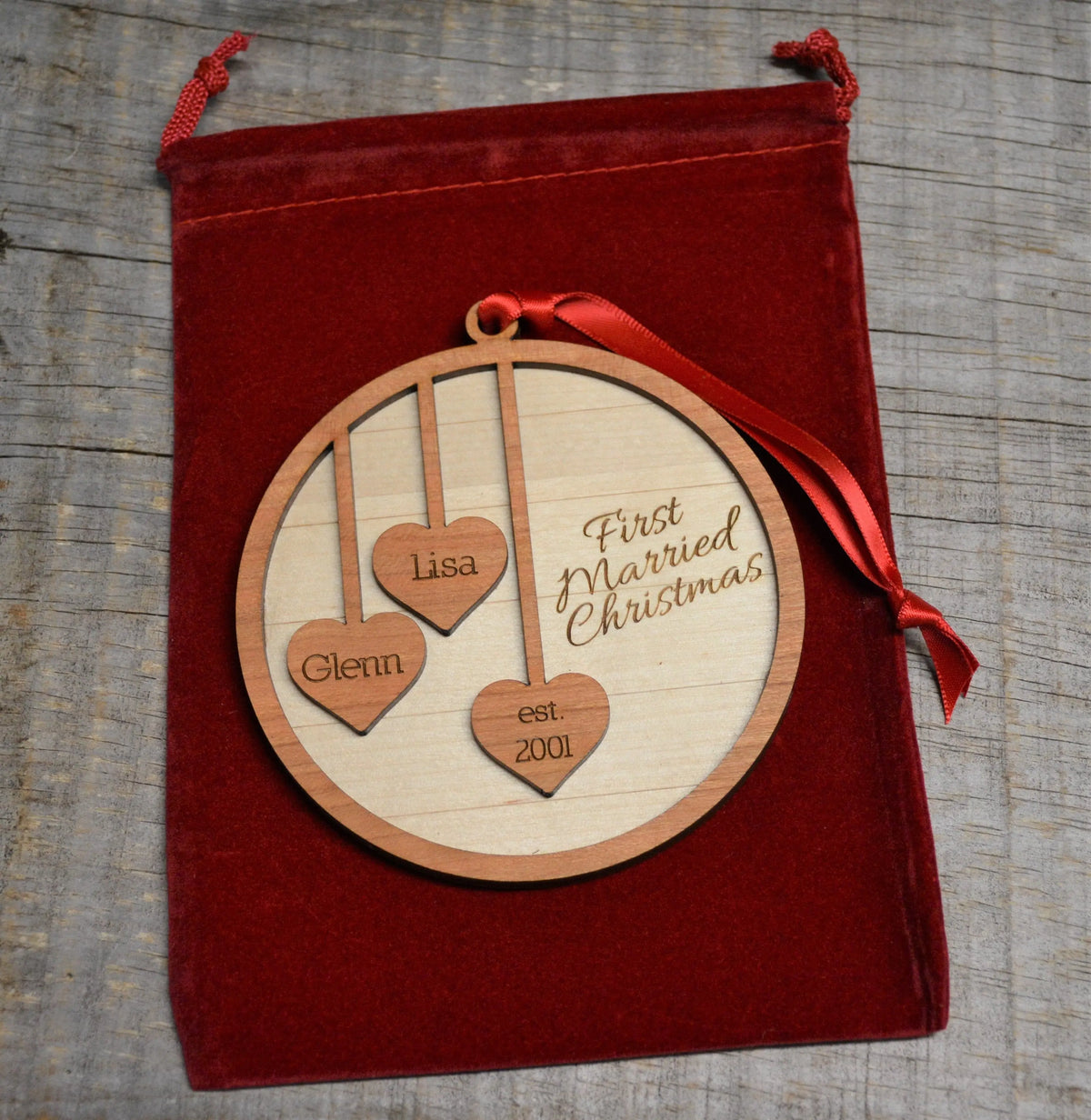 Christmas Ornament - Our first Christmas.