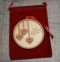 Christmas Ornament - Our first Christmas.