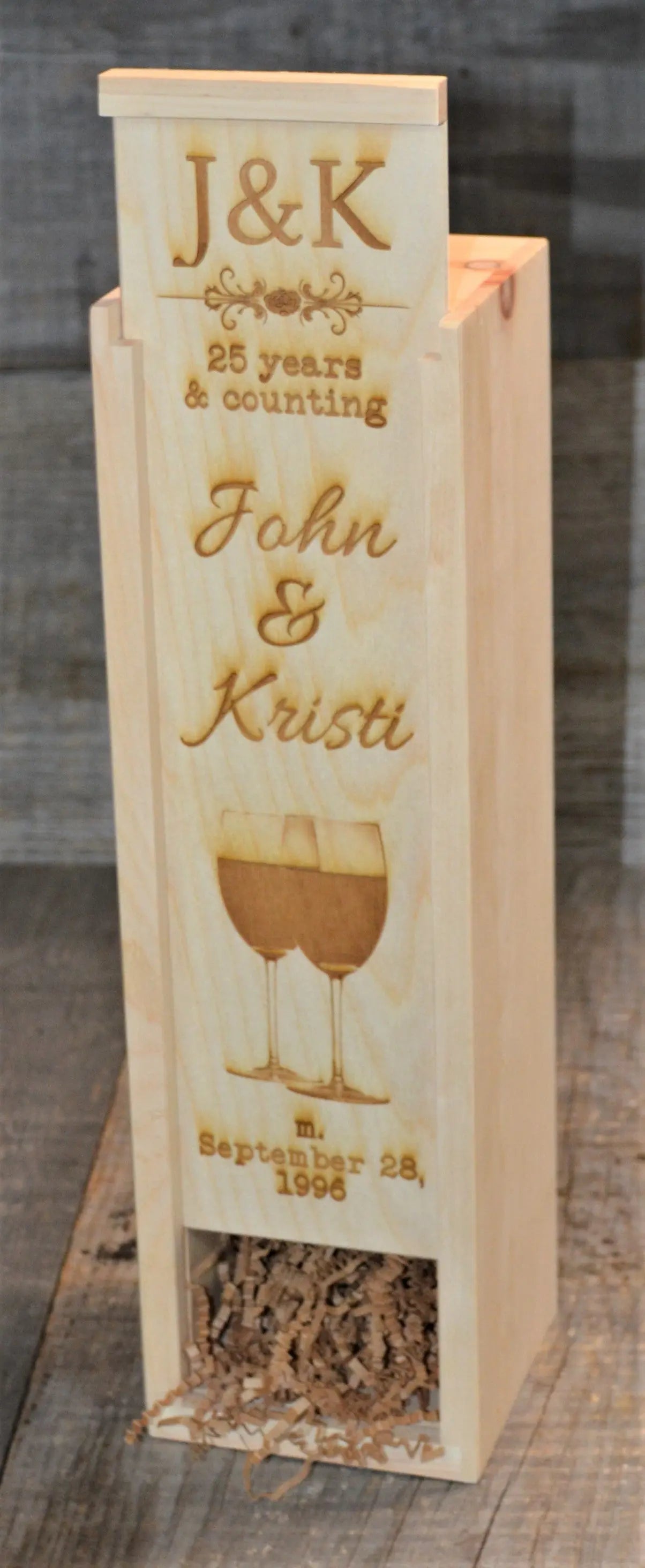 Pine Wine Boxes - Design 16.