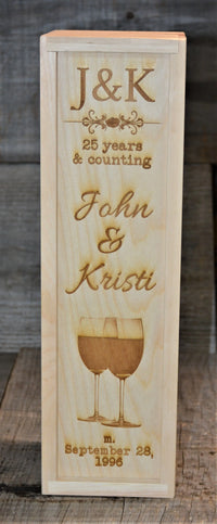 Pine Wine Boxes - Design 16.
