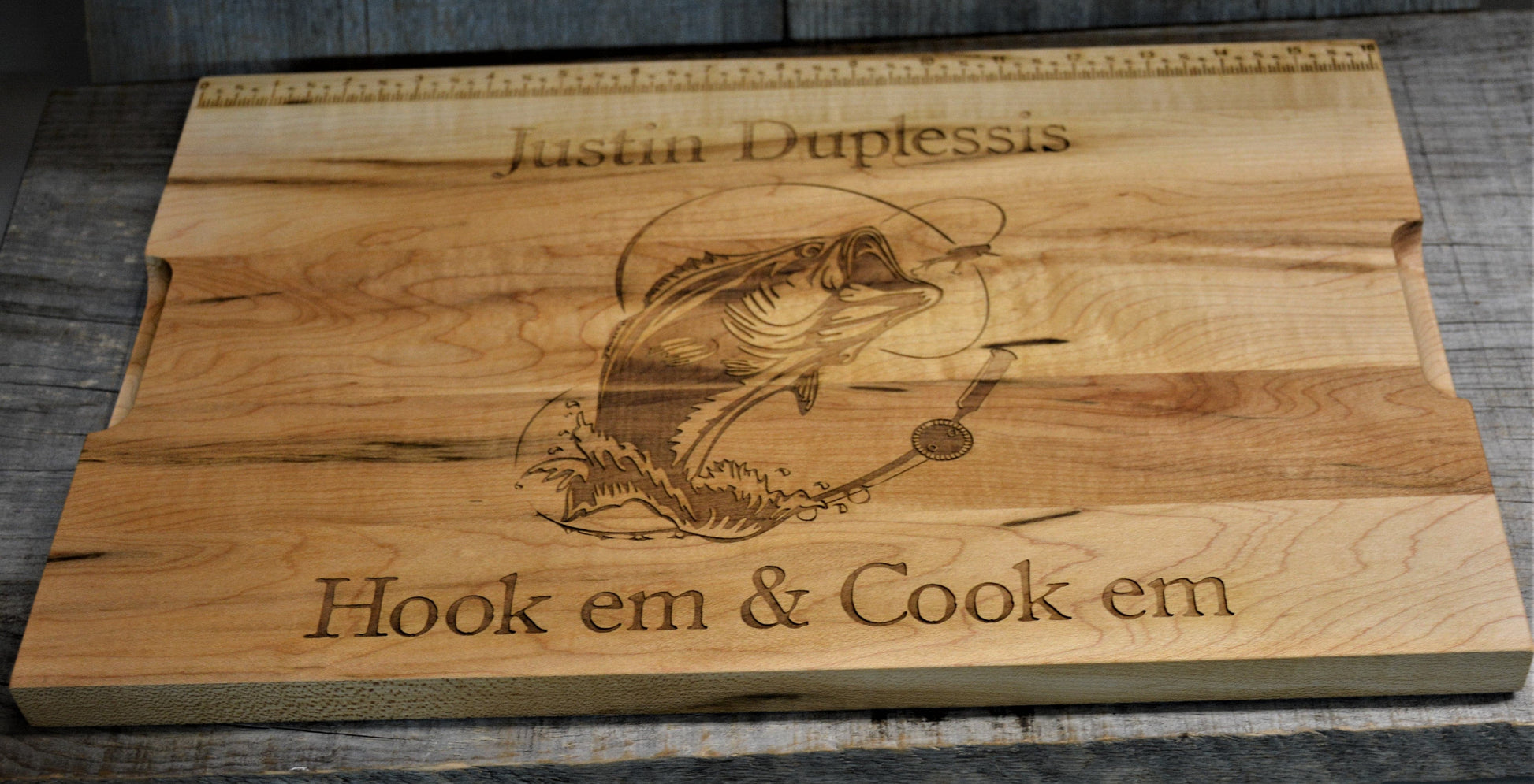 Custom Solid Maple Cutting Board  - Design 84.