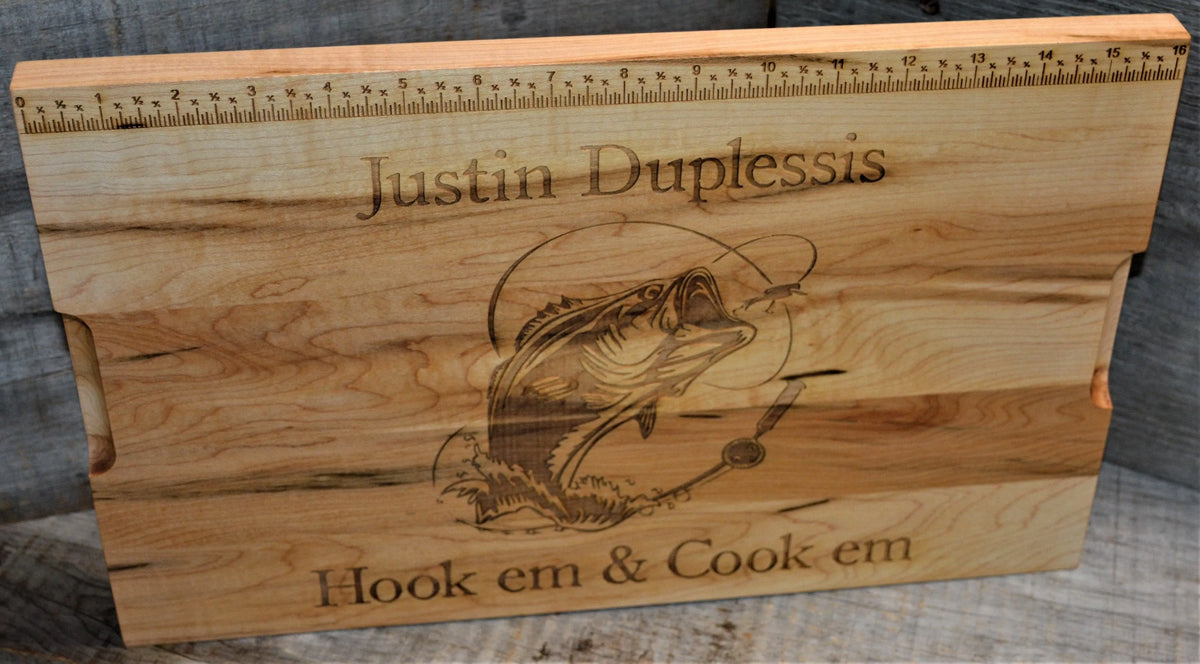 Custom Solid Maple Cutting Board  - Design 84.