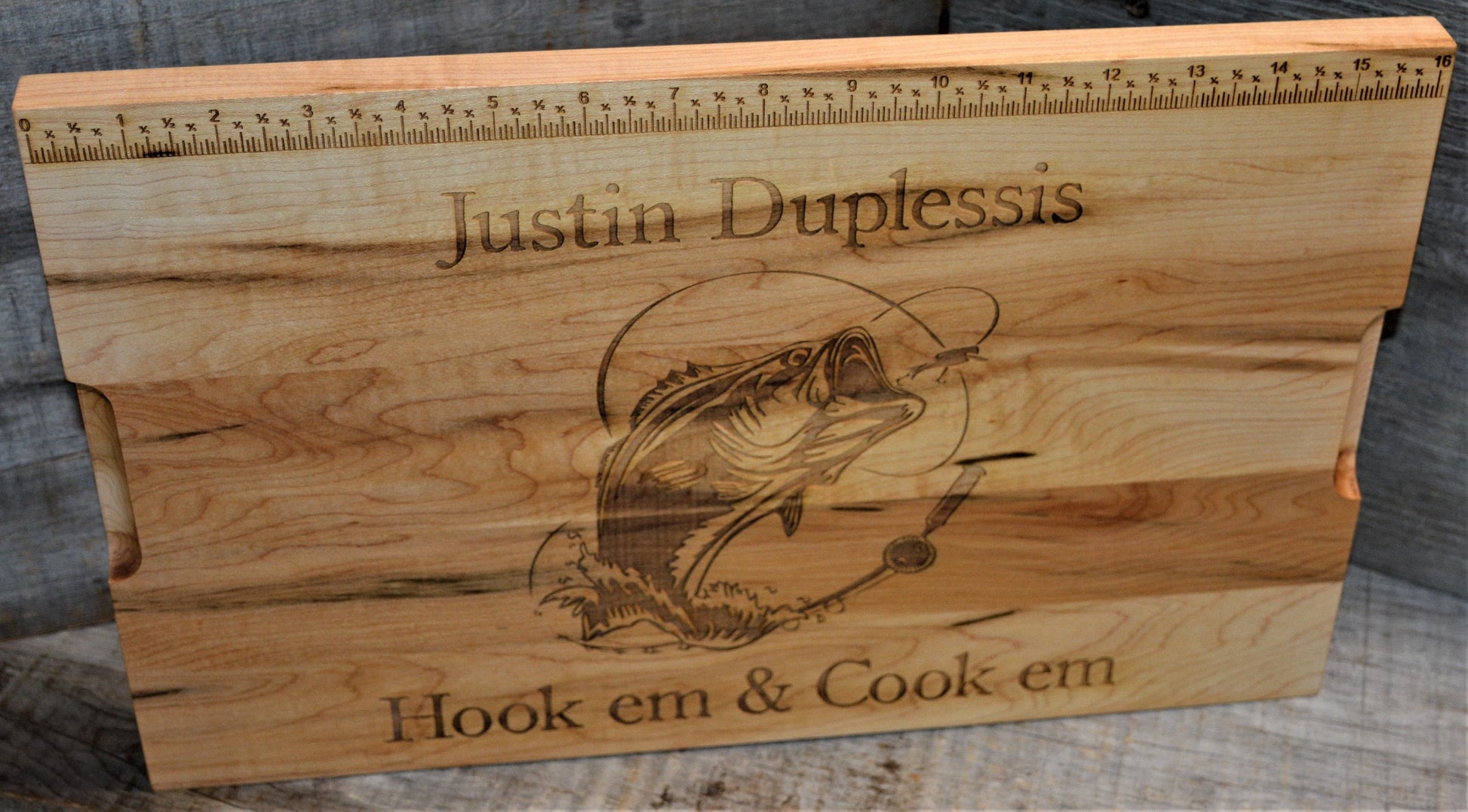 Custom Solid Maple Cutting Board  - Design 84.