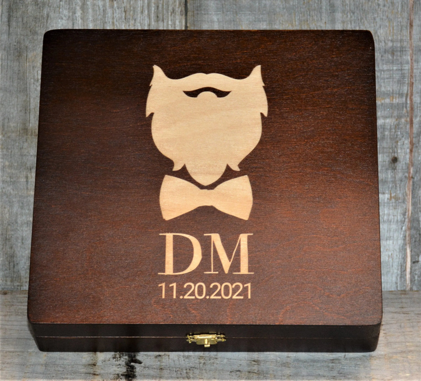 Groomsman Wooden Gift Boxes - Design 37.