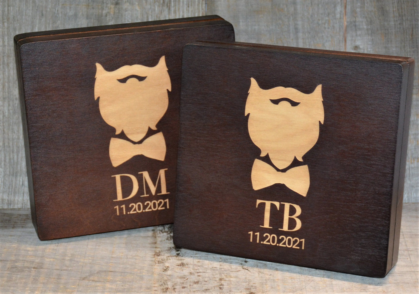 Groomsman Wooden Gift Boxes - Design 37.