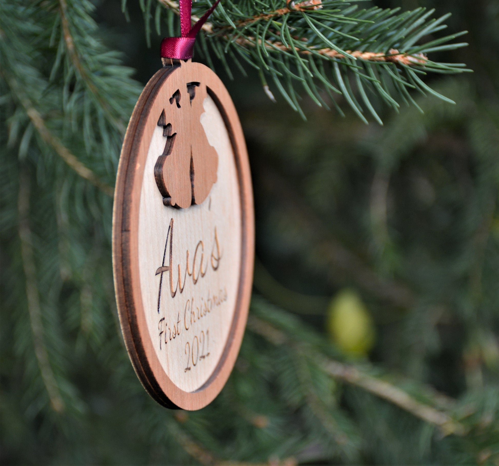 Christmas Ornament - Babies First Christmas.