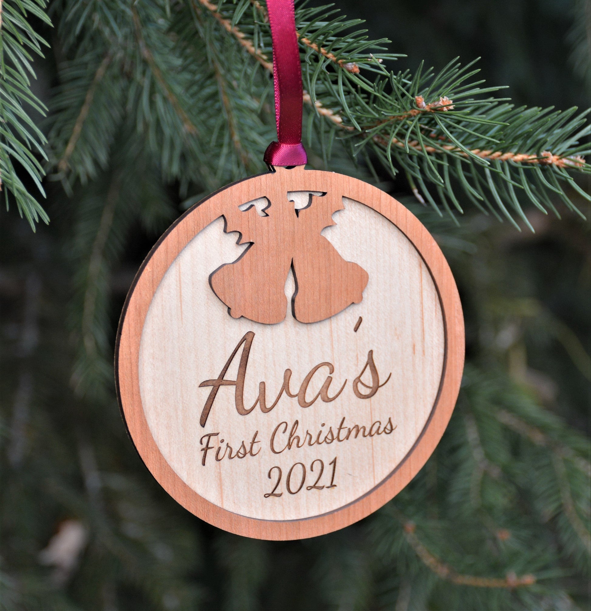 Christmas Ornament - Babies First Christmas.