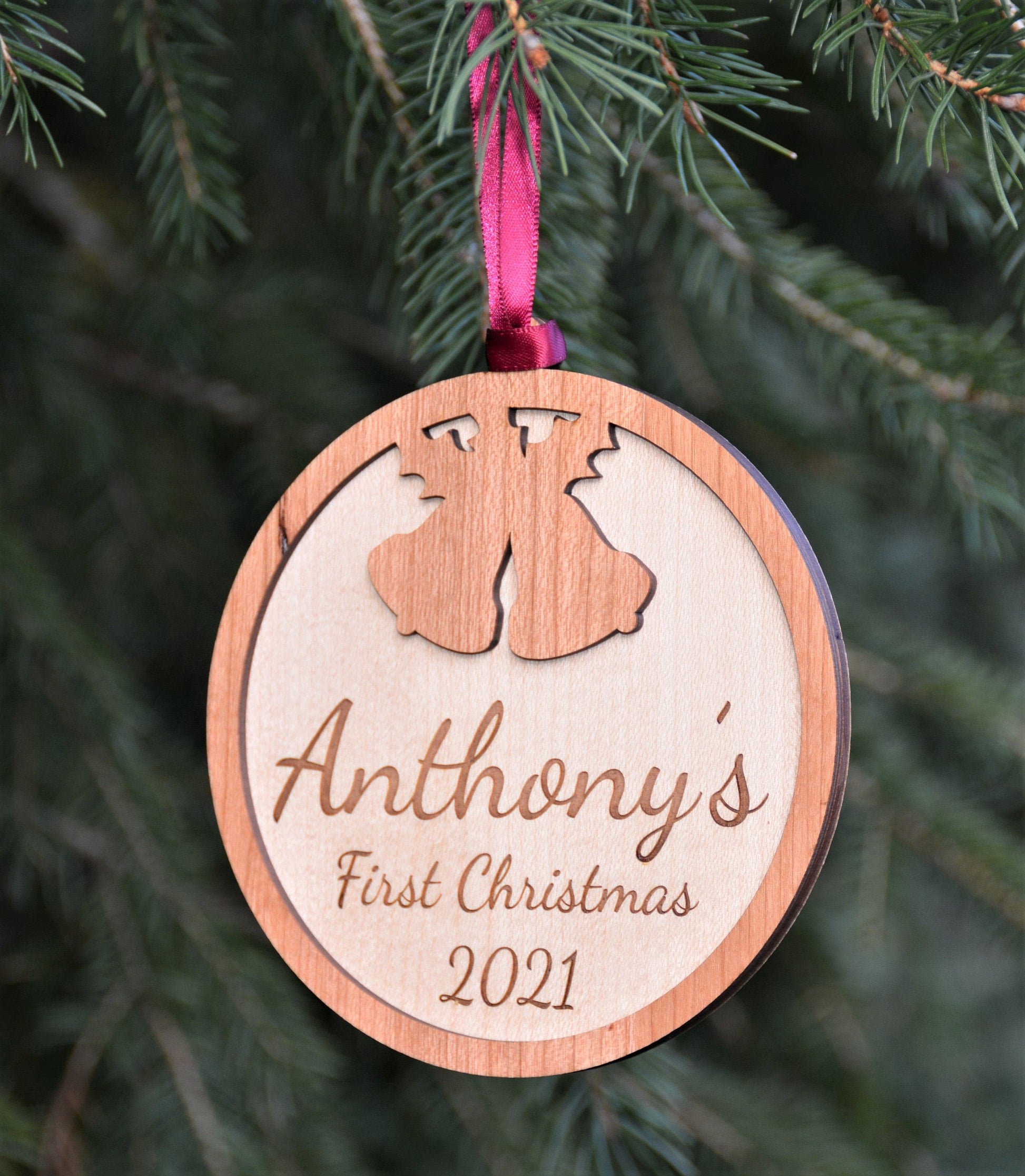 Christmas Ornament - Babies First Christmas.