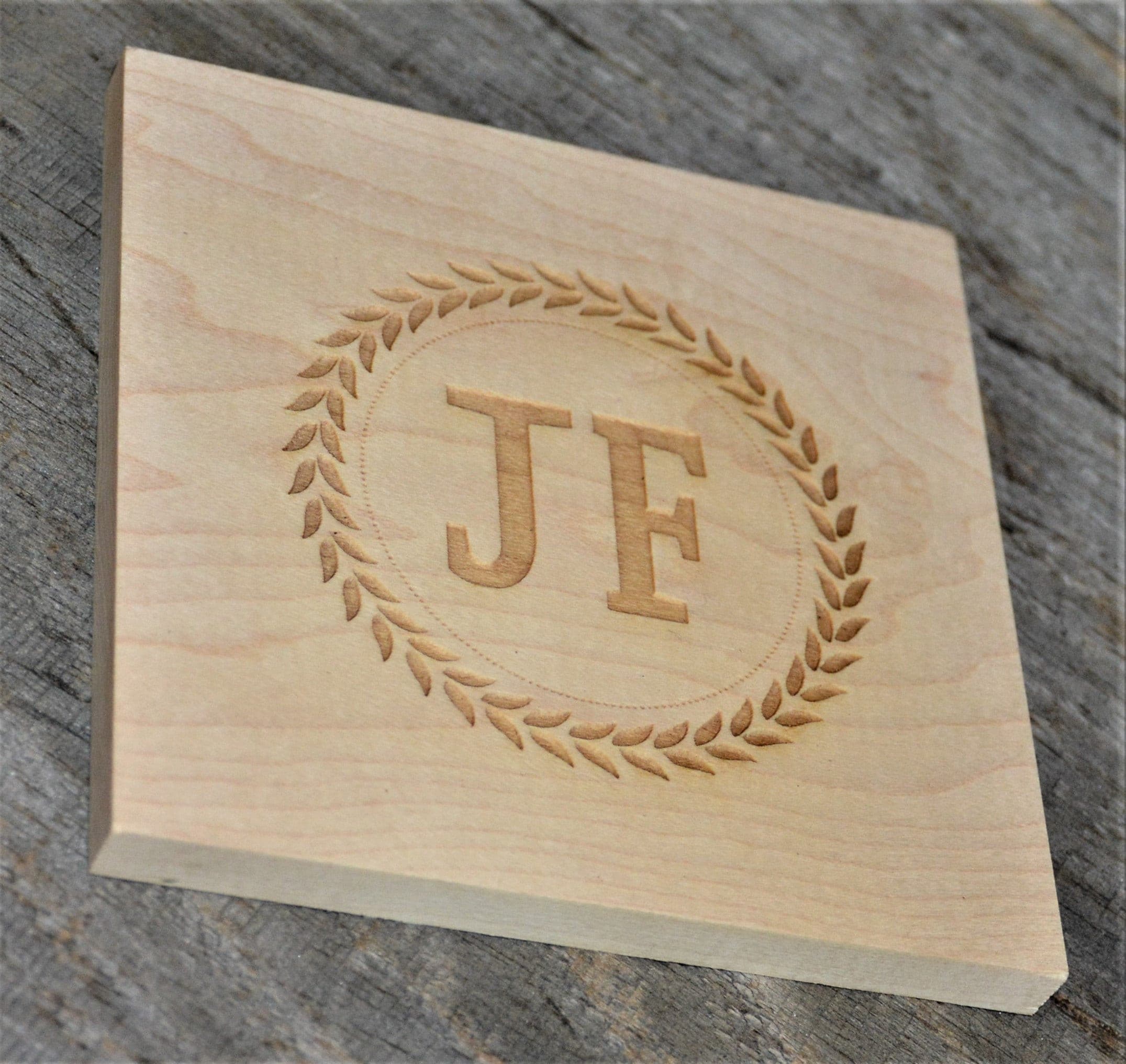 Your Custom Designed Wood Coaster - Maple, Cherry or Walnut.
