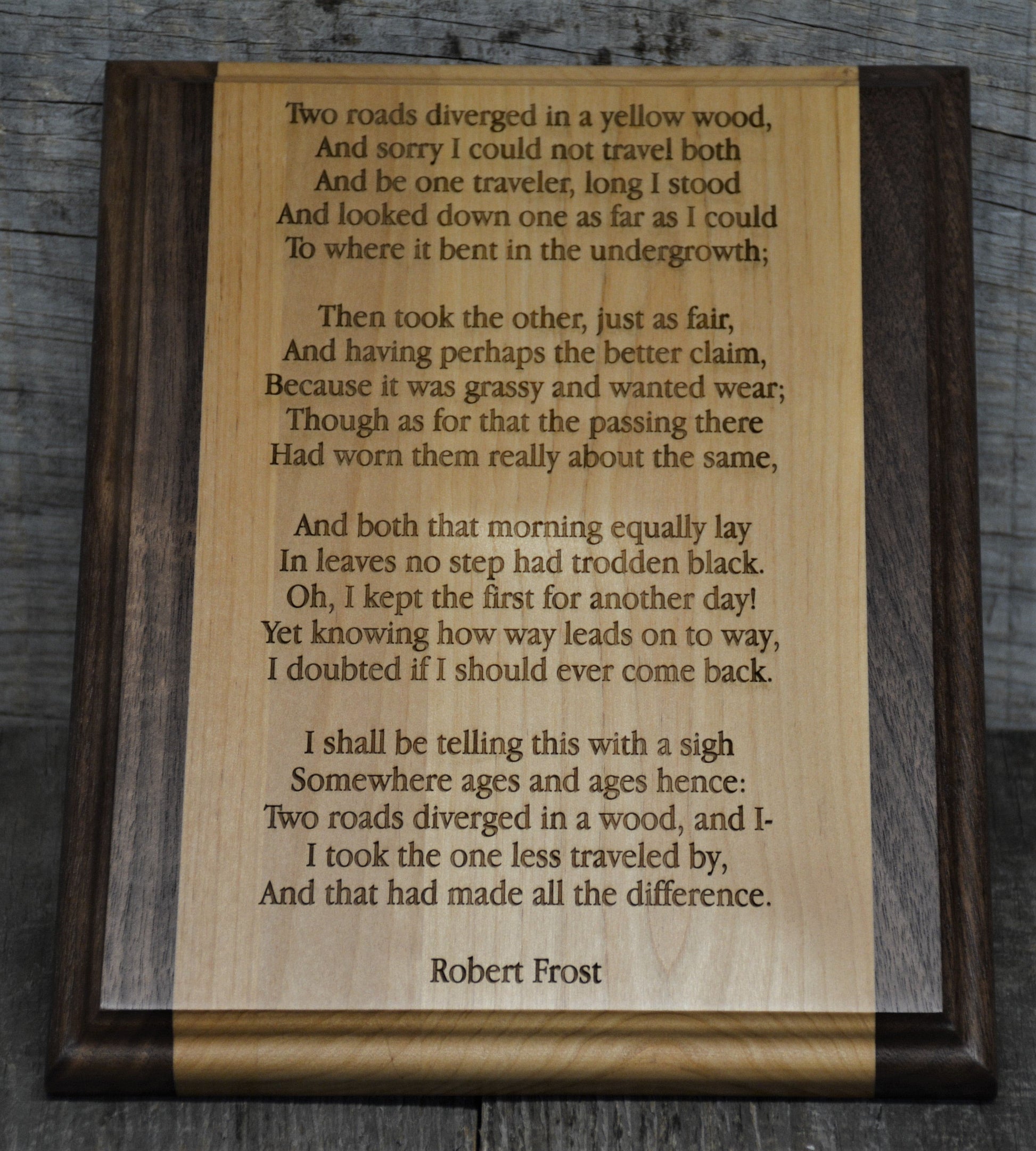 Wooden Plaque - Custom Engraved.