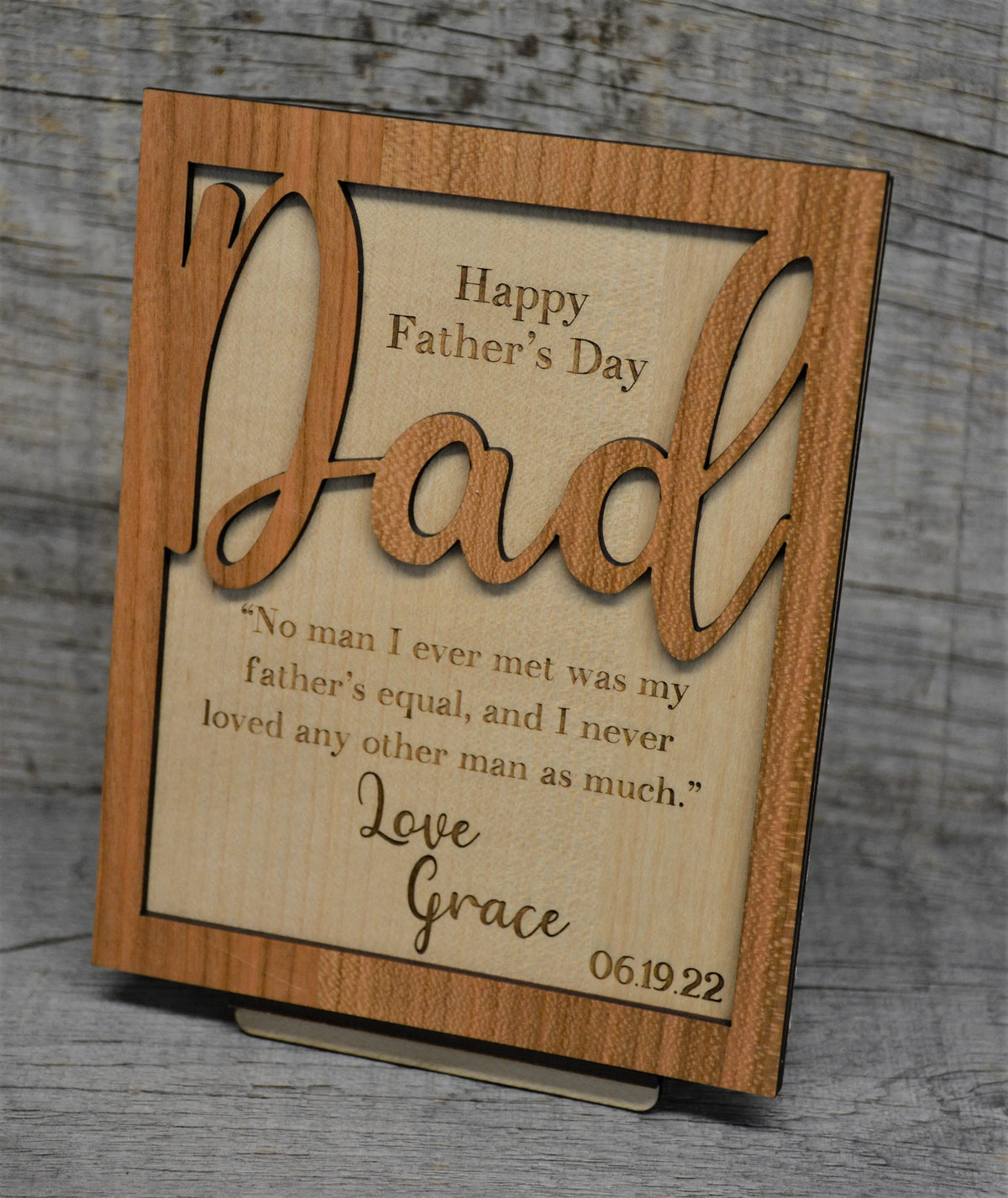 Wooden Card or Wall Art Custom Design.