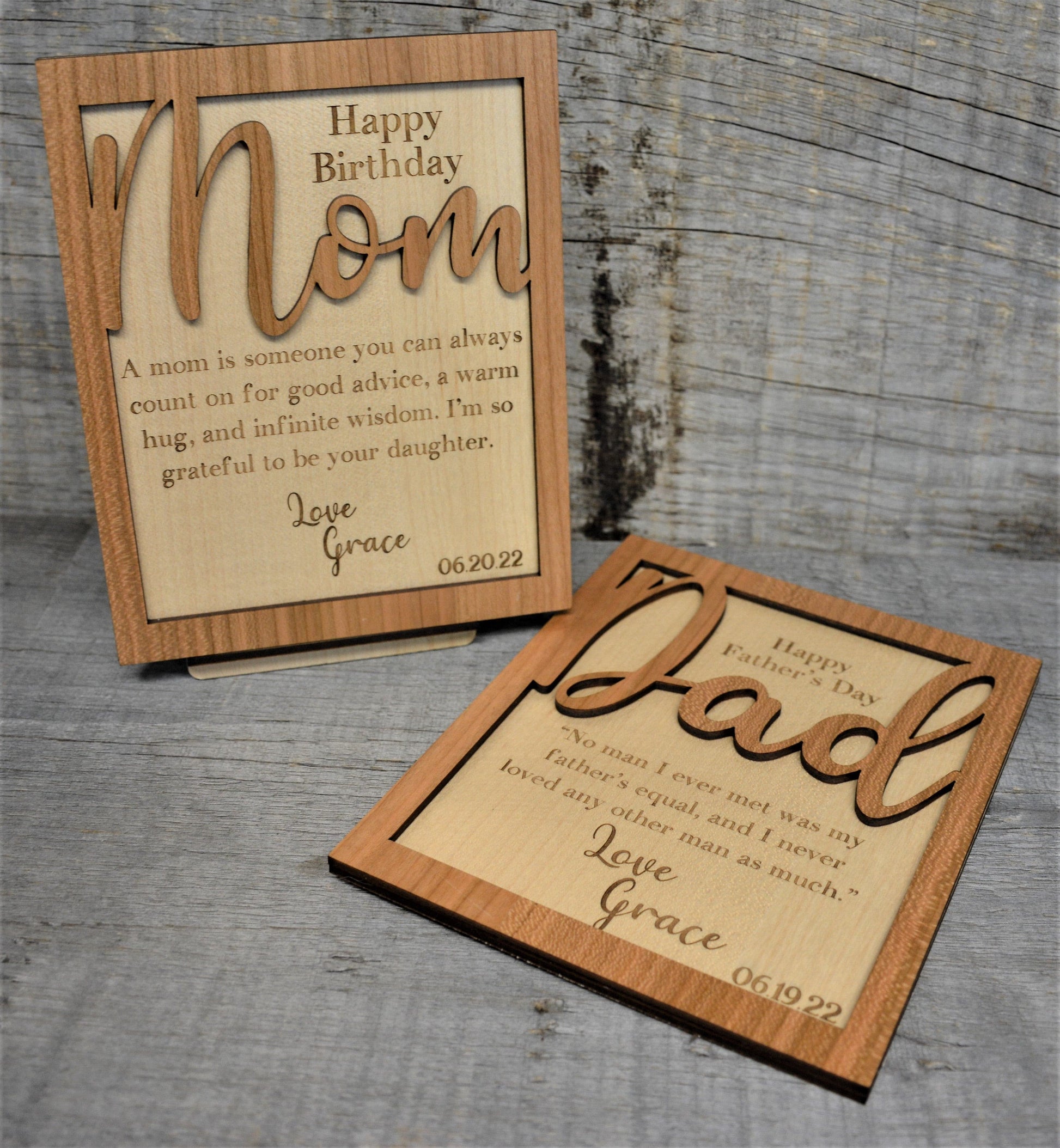 Wooden Card or Wall Art Custom Design.