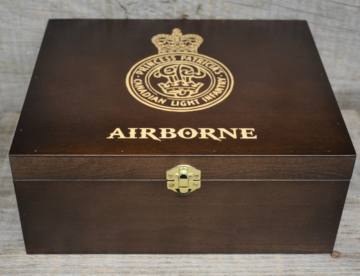 Premium Wooden Gift Box Hinged Lid With Clasp.