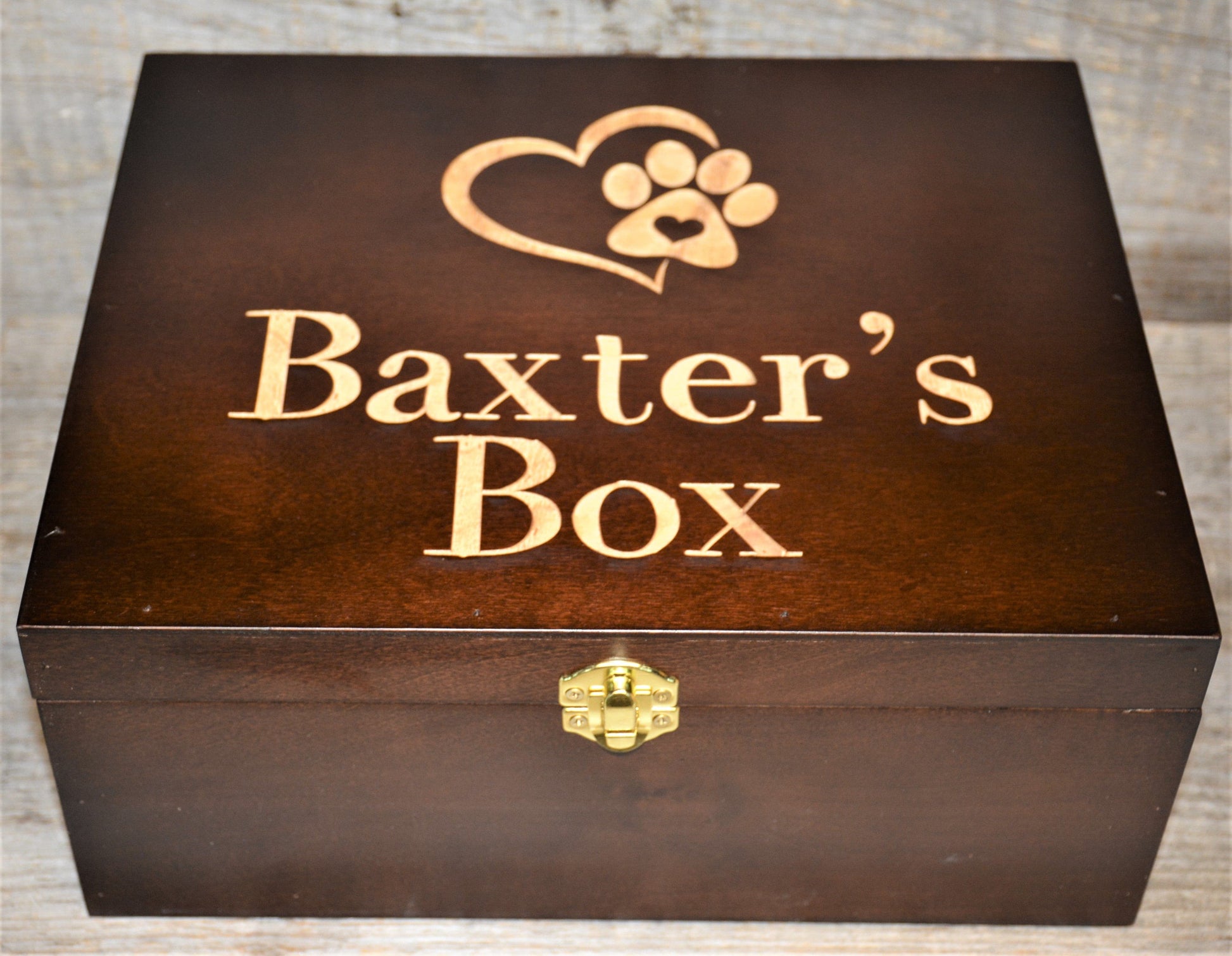 Premium Wooden Gift Box Hinged Lid With Clasp.