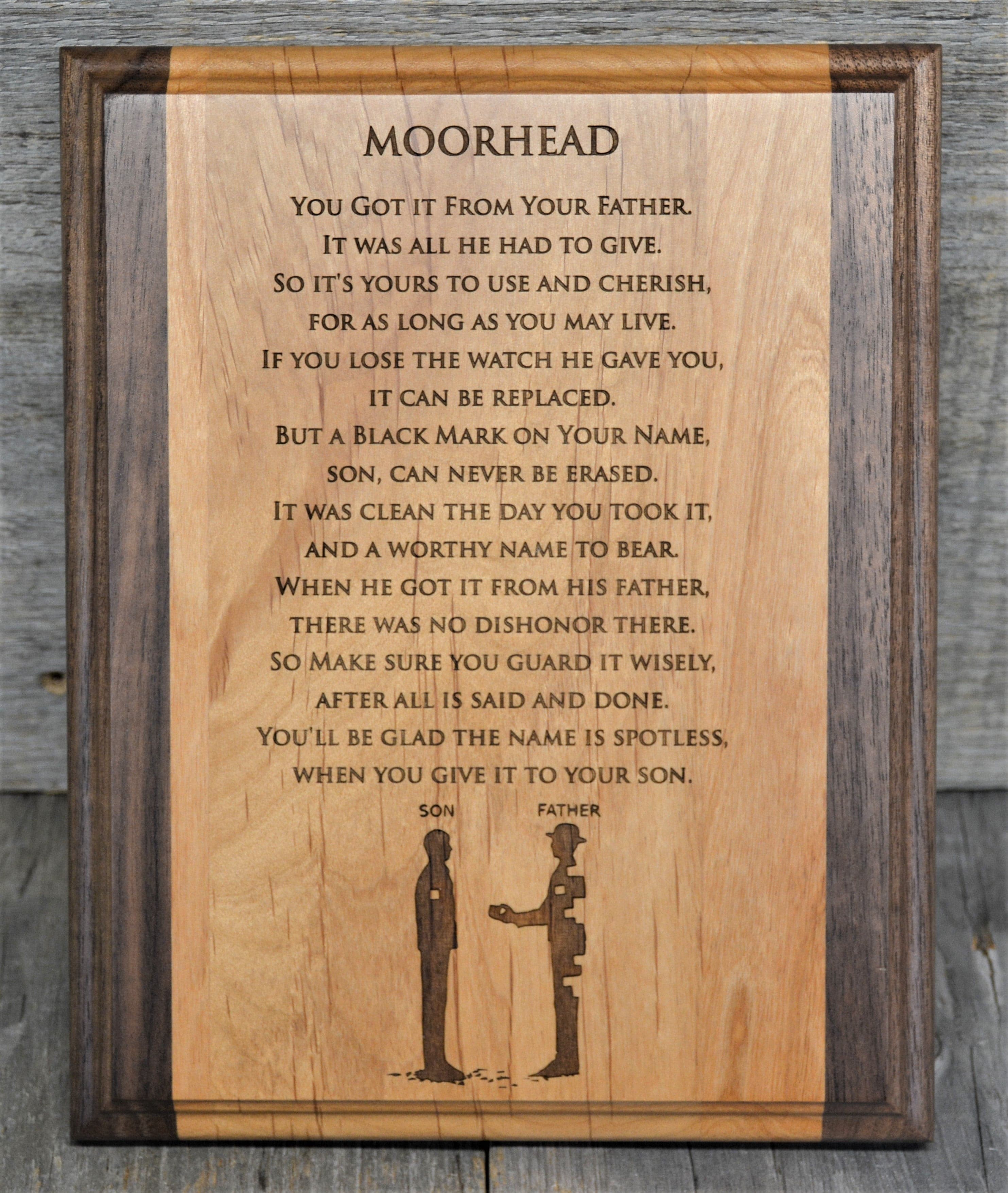 Wooden Plaque - Custom Engraved.