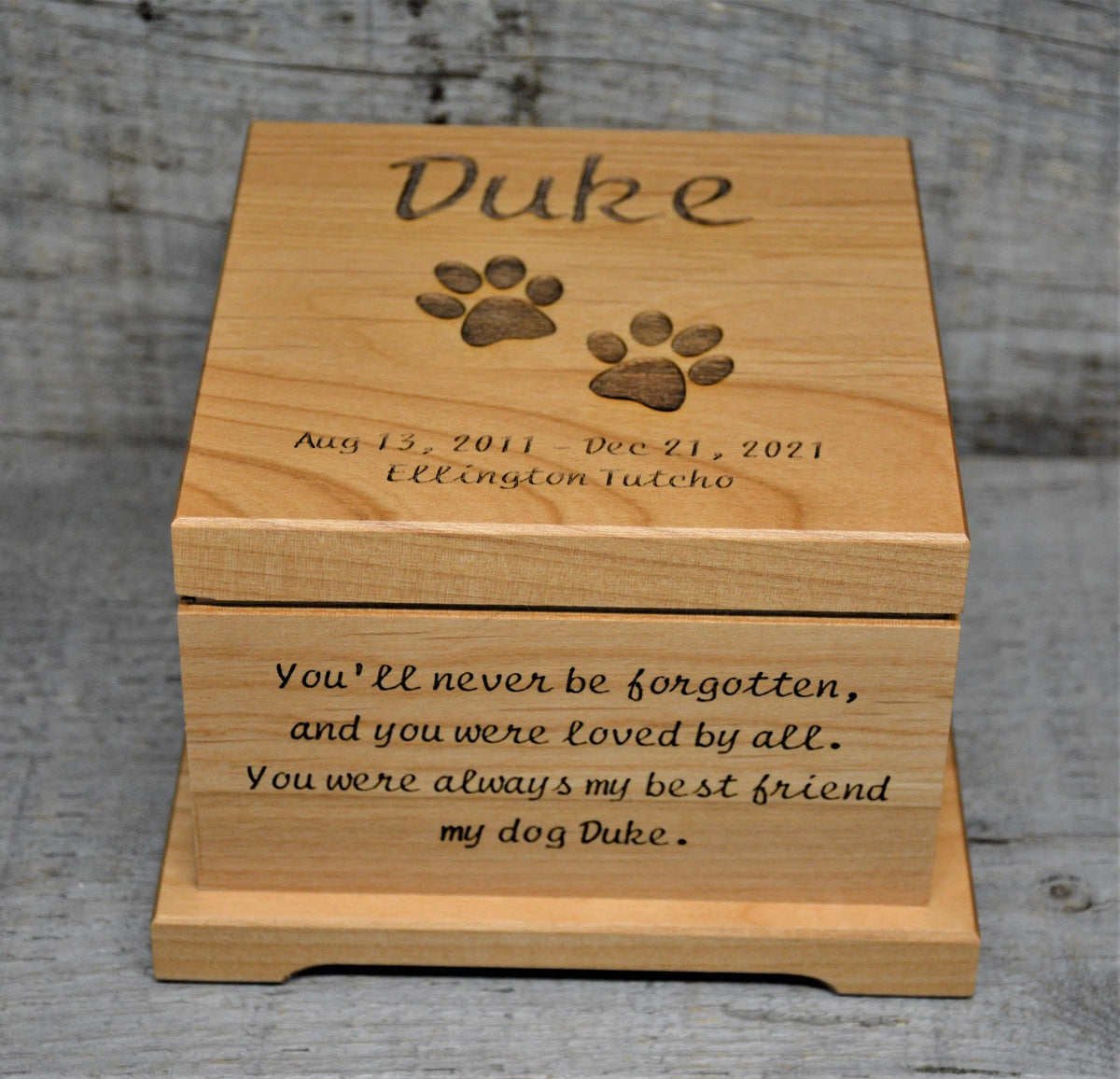 Pet Funeral Urns.