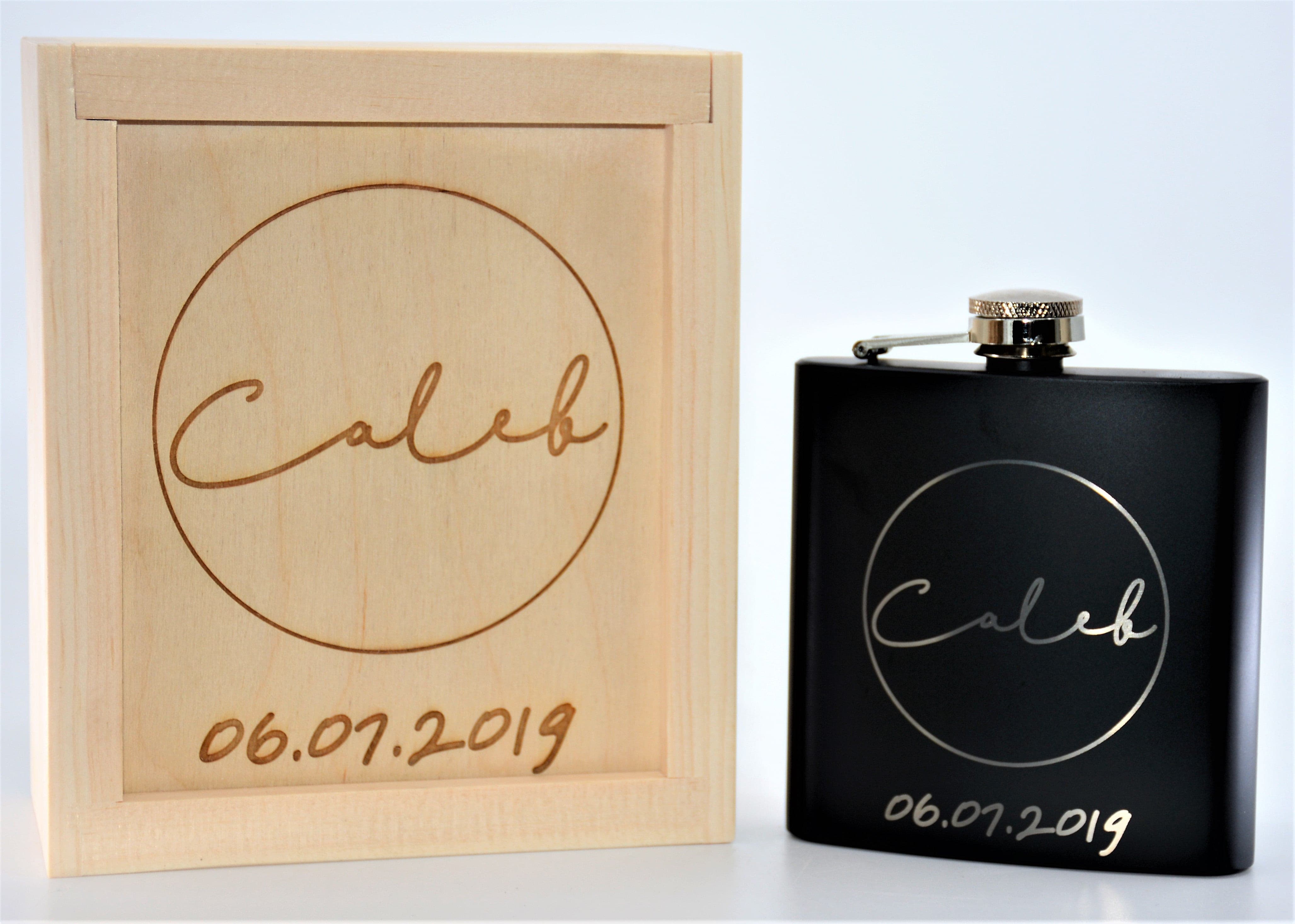 Custom Engraved Flask - your design.