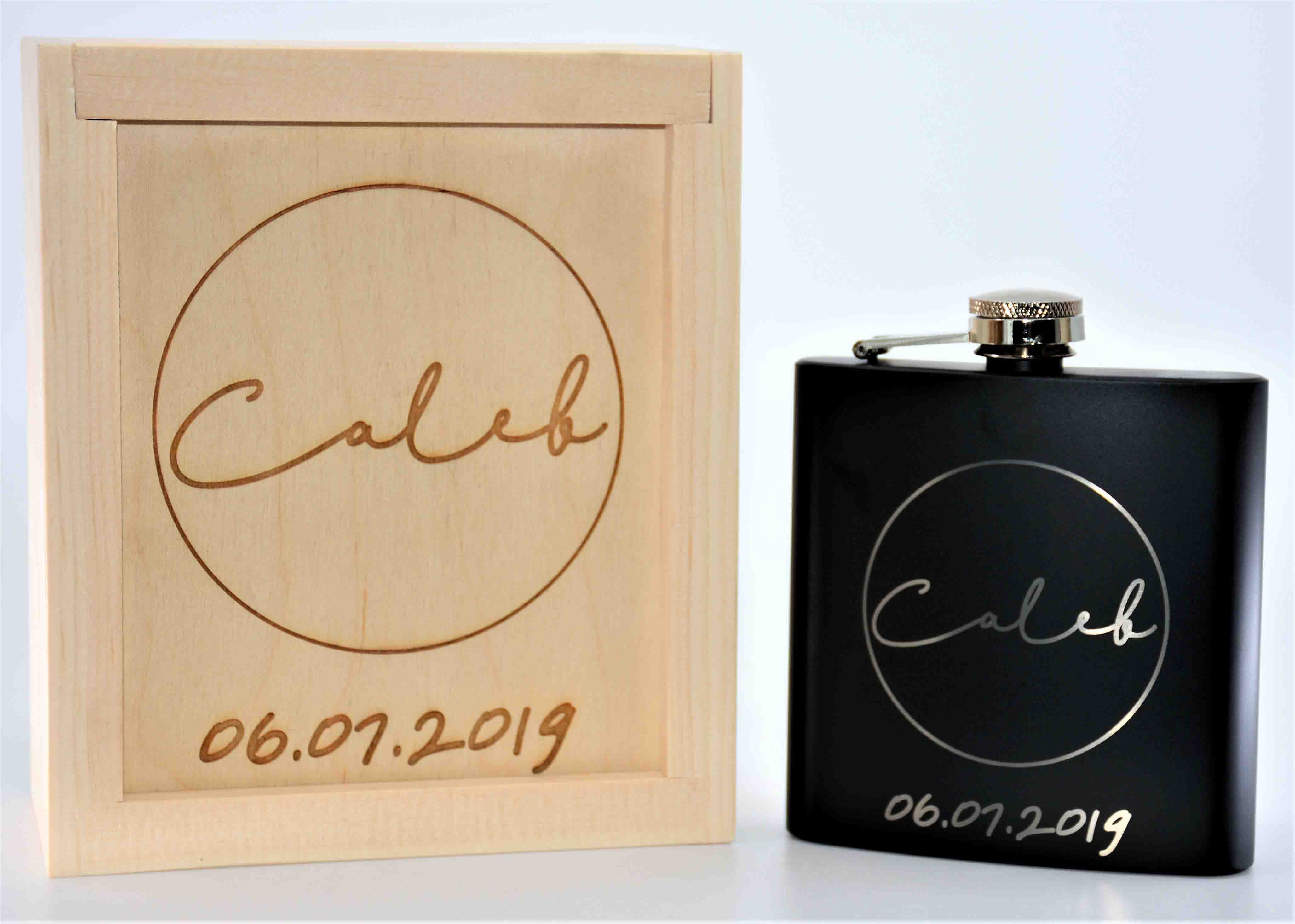 Custom Engraved Flasks Design 9.