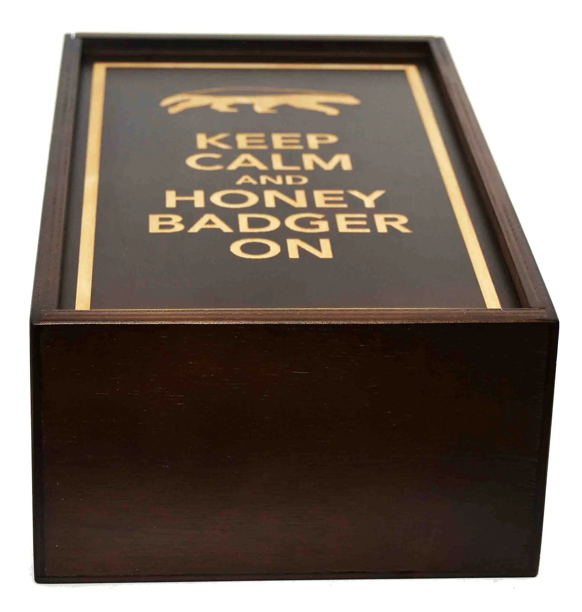 Custom Engraved Wooden Tea Boxes - Walnut Stain 8 Sections.