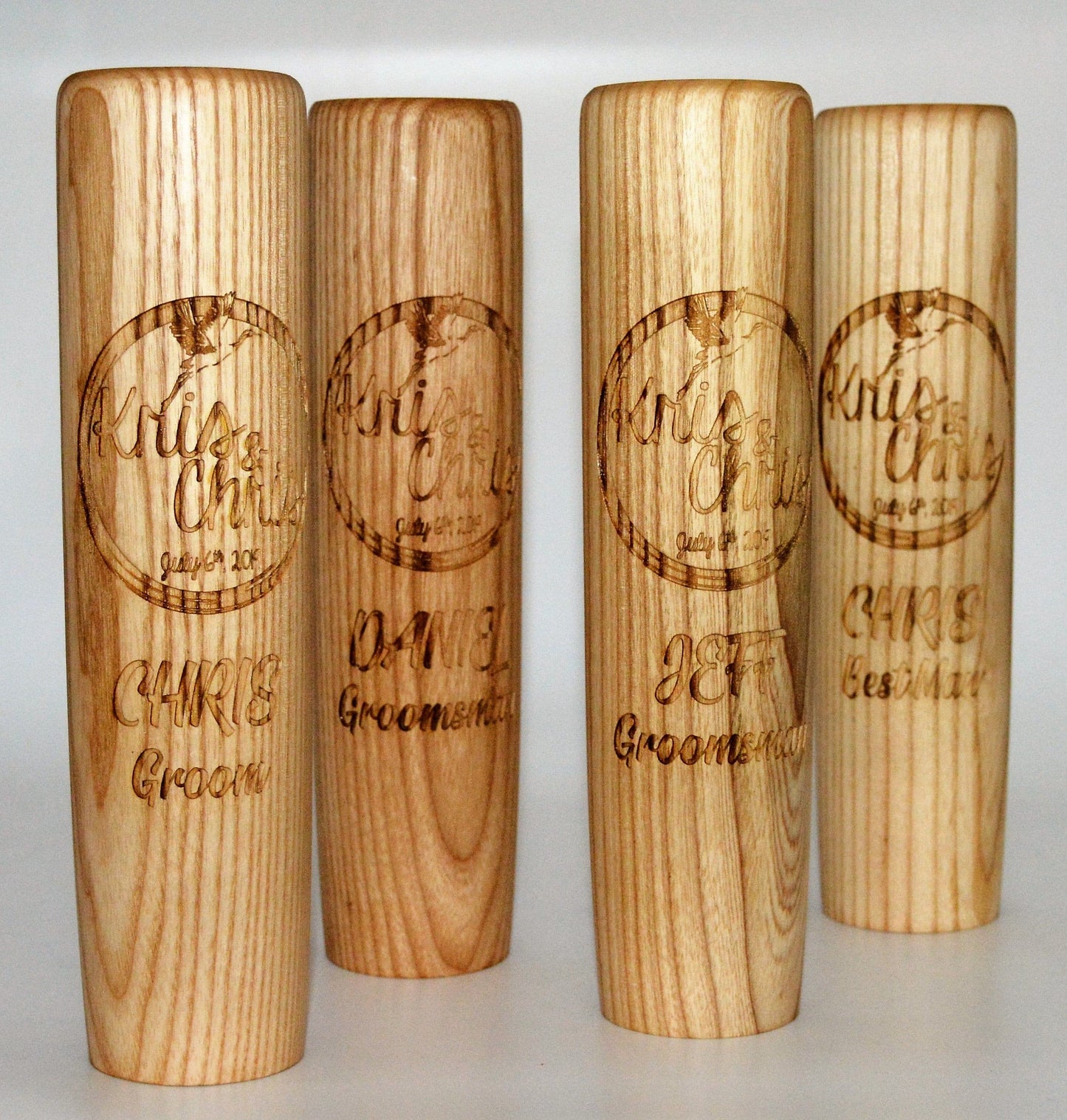 Baseball Bat Mugs - Custom Engraved 12oz.