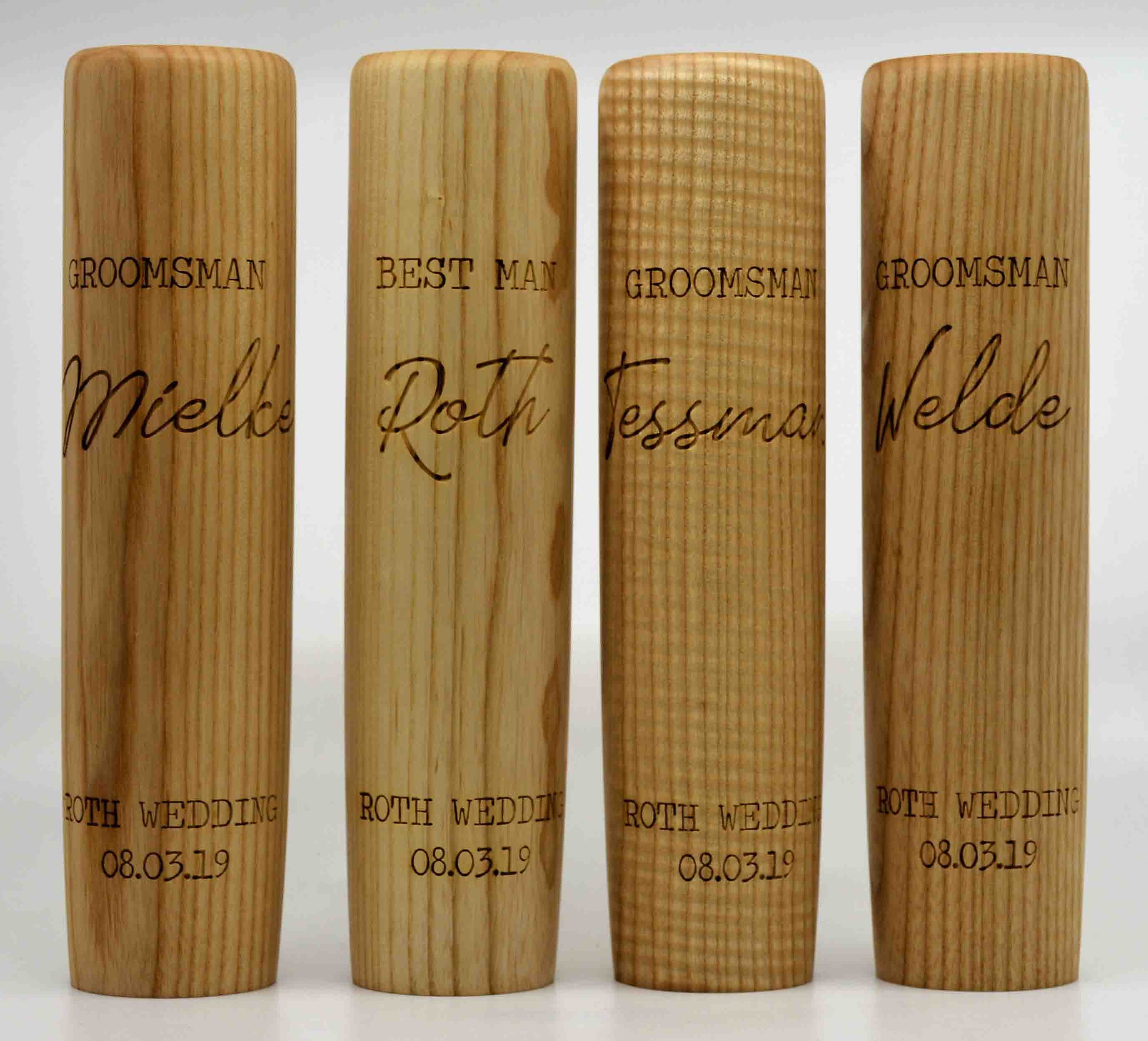 Baseball Bat Mugs - Custom Engraved 12oz.