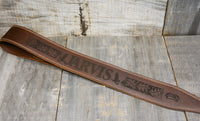 Double Stitch Butter Leather Guitar Straps.