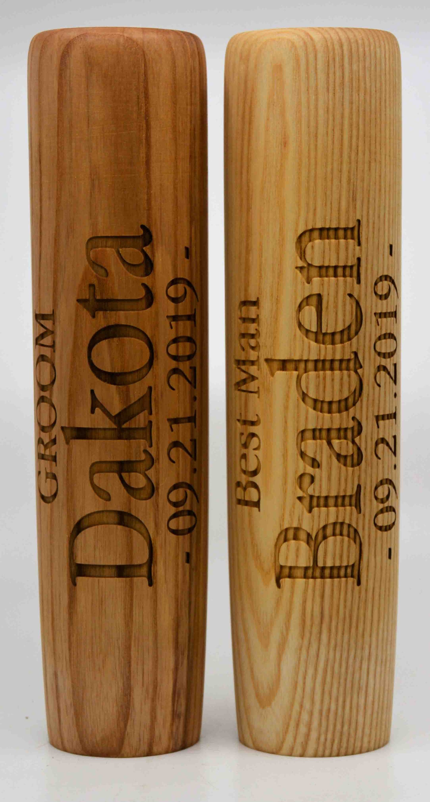 Baseball Bat Mugs - Custom Engraved 12oz.