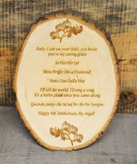 Tree Slice Plaque.