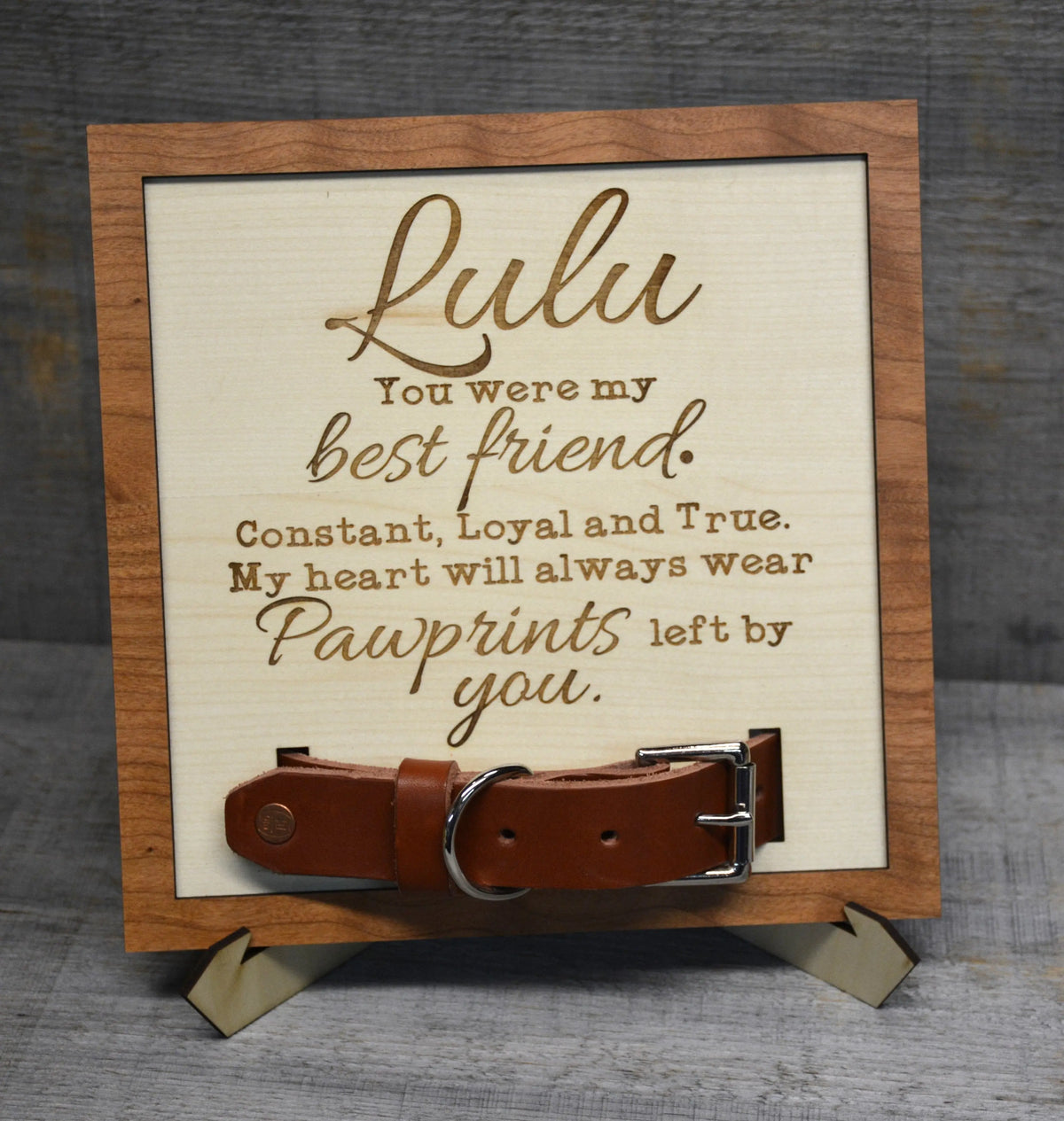 Custom Dog Collar Remembrance Frame.
