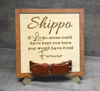 Custom Dog Collar Remembrance Frame.