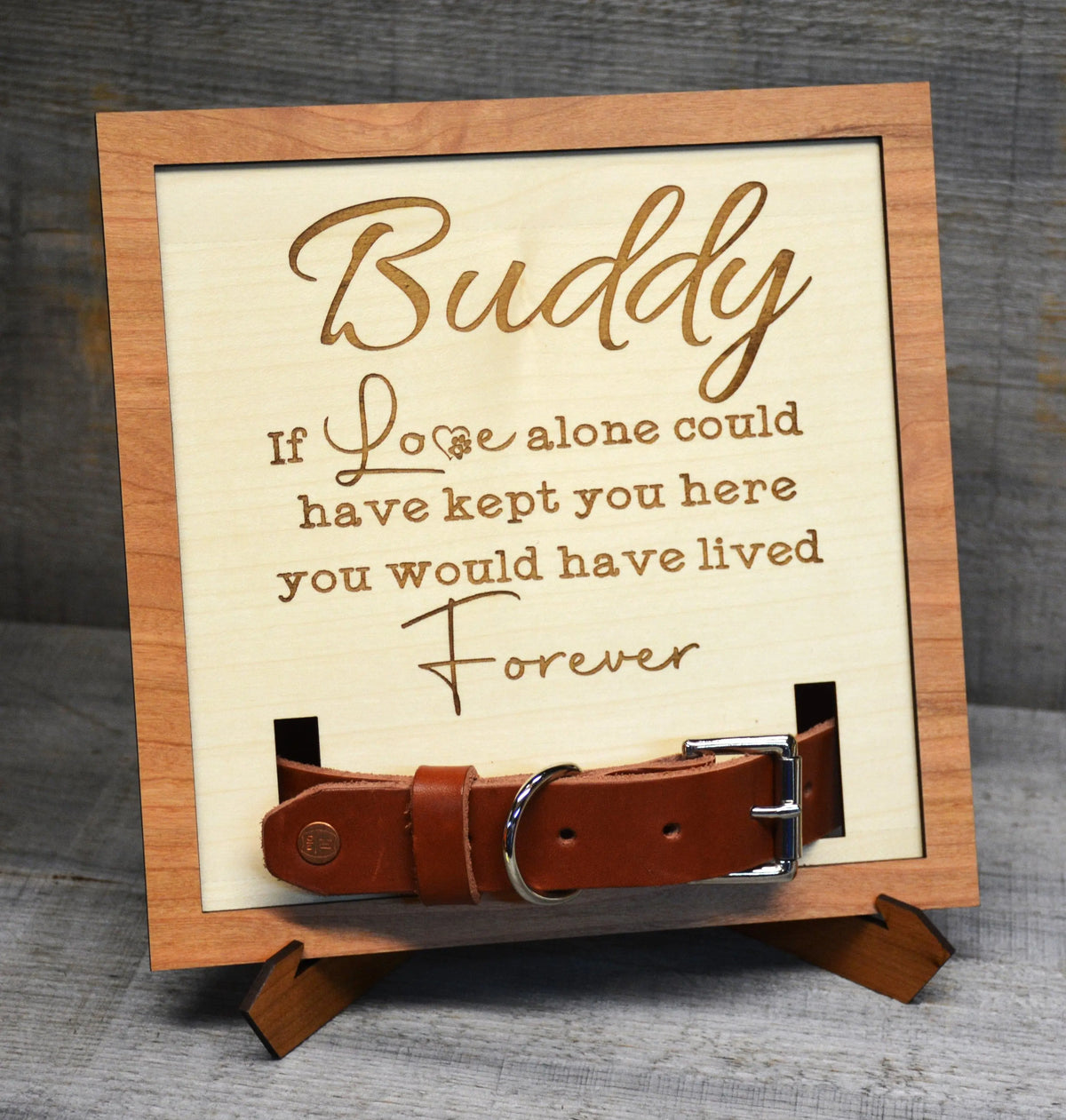 Custom Dog Collar Remembrance Frame.