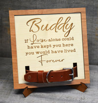Custom Dog Collar Remembrance Frame.