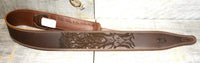 Double Stitch Butter Leather Guitar Straps.