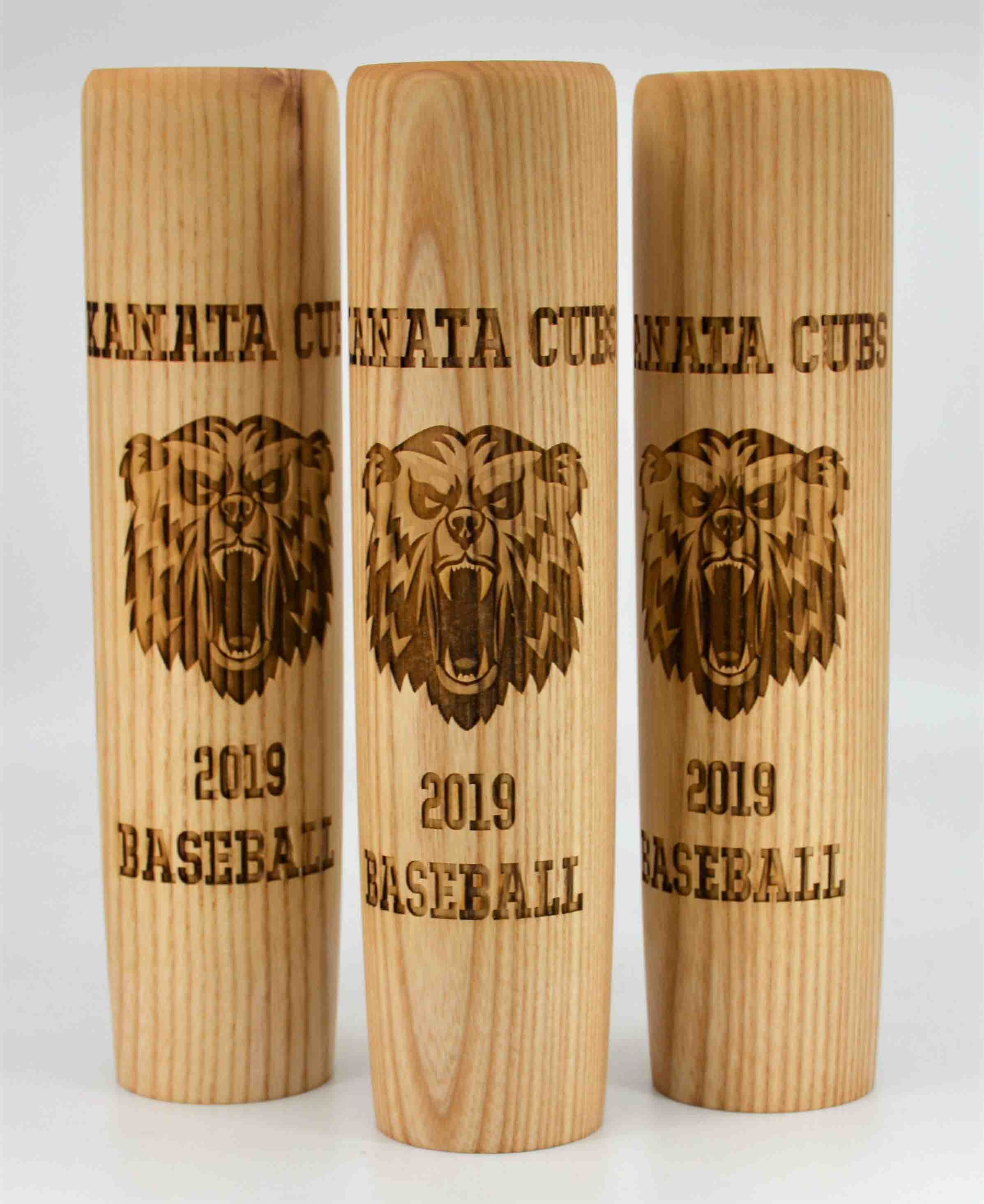 Baseball Bat Mugs - Custom Engraved 12oz.