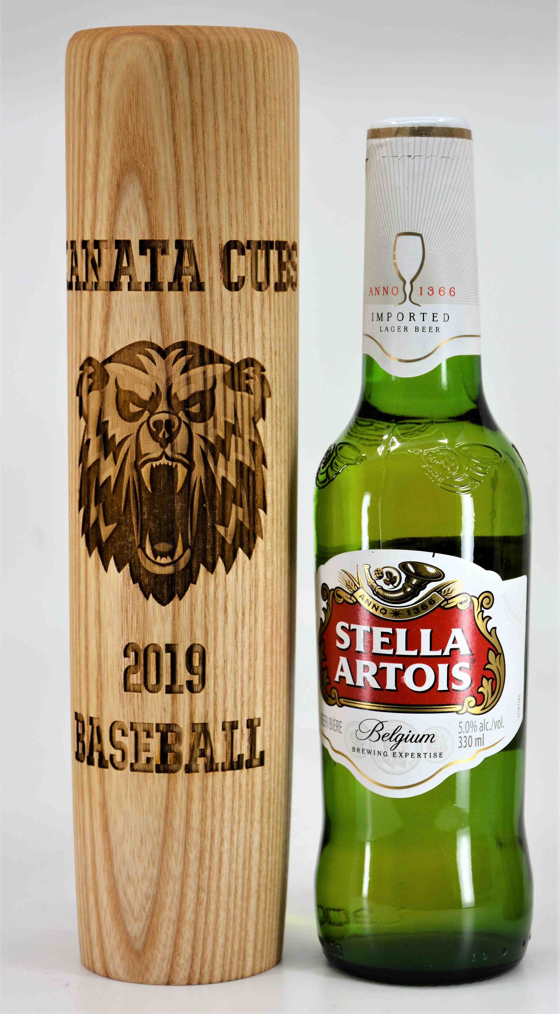 Baseball Bat Mugs - Custom Engraved 12oz.