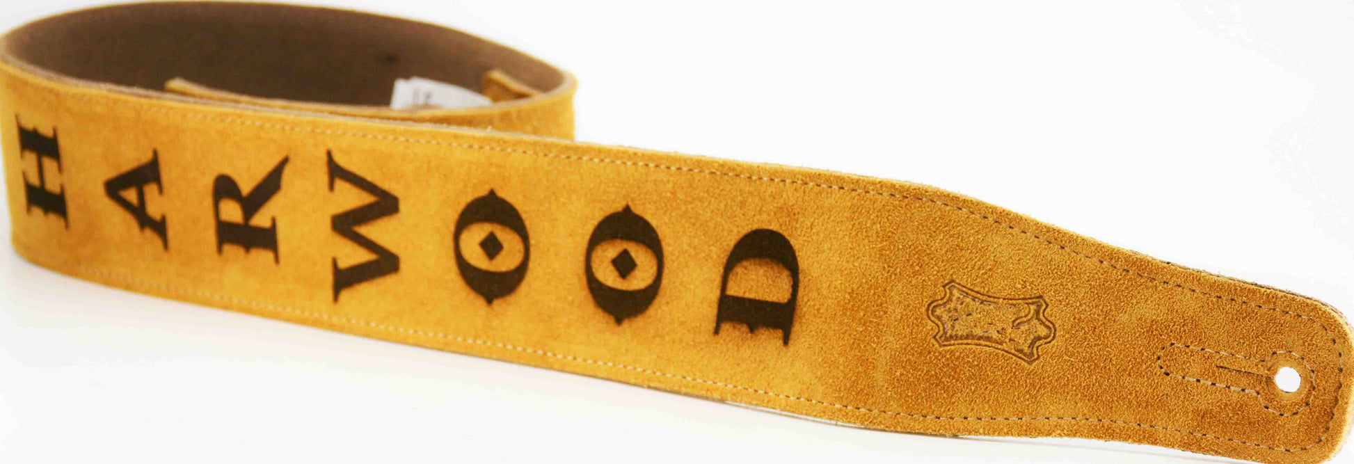 Suede Leather Guitar Straps Tan Colour.