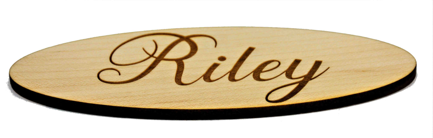 Laser Cut And Engraved Wooden Signs/Nameplates.