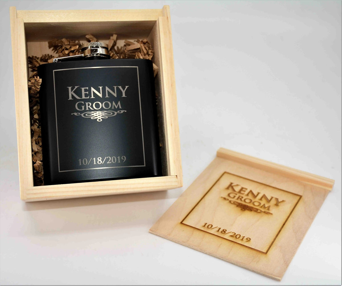 Custom Engraved Flask Design 37.
