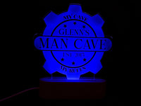 Man Cave LED Light Sign - 7 Colours.