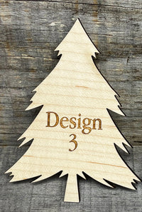 Christmas Tree Blanks - set of 3.