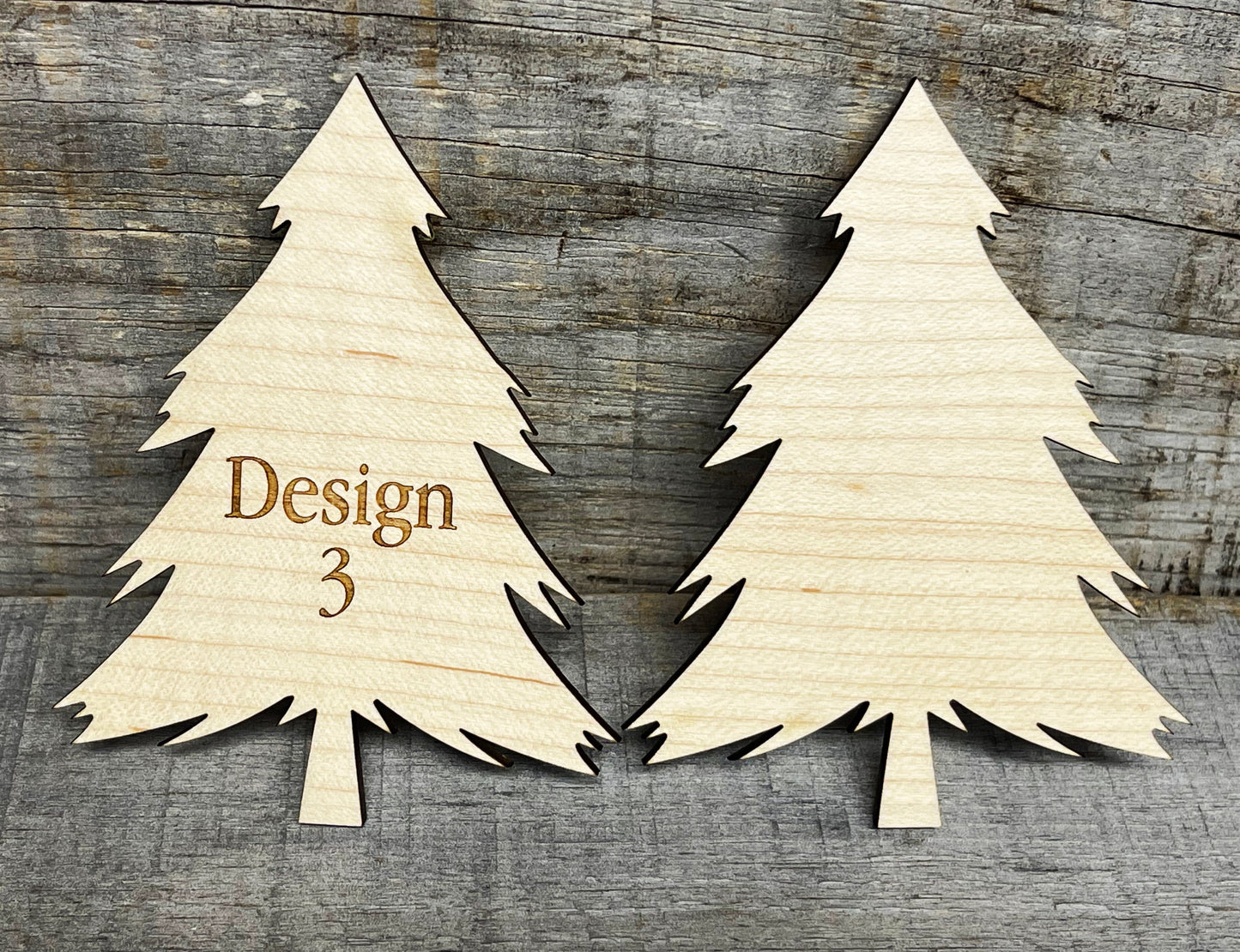 Christmas Tree Blanks - set of 3.