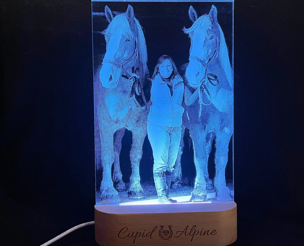 Photo Engraved Light Lamp - 7 Colours.