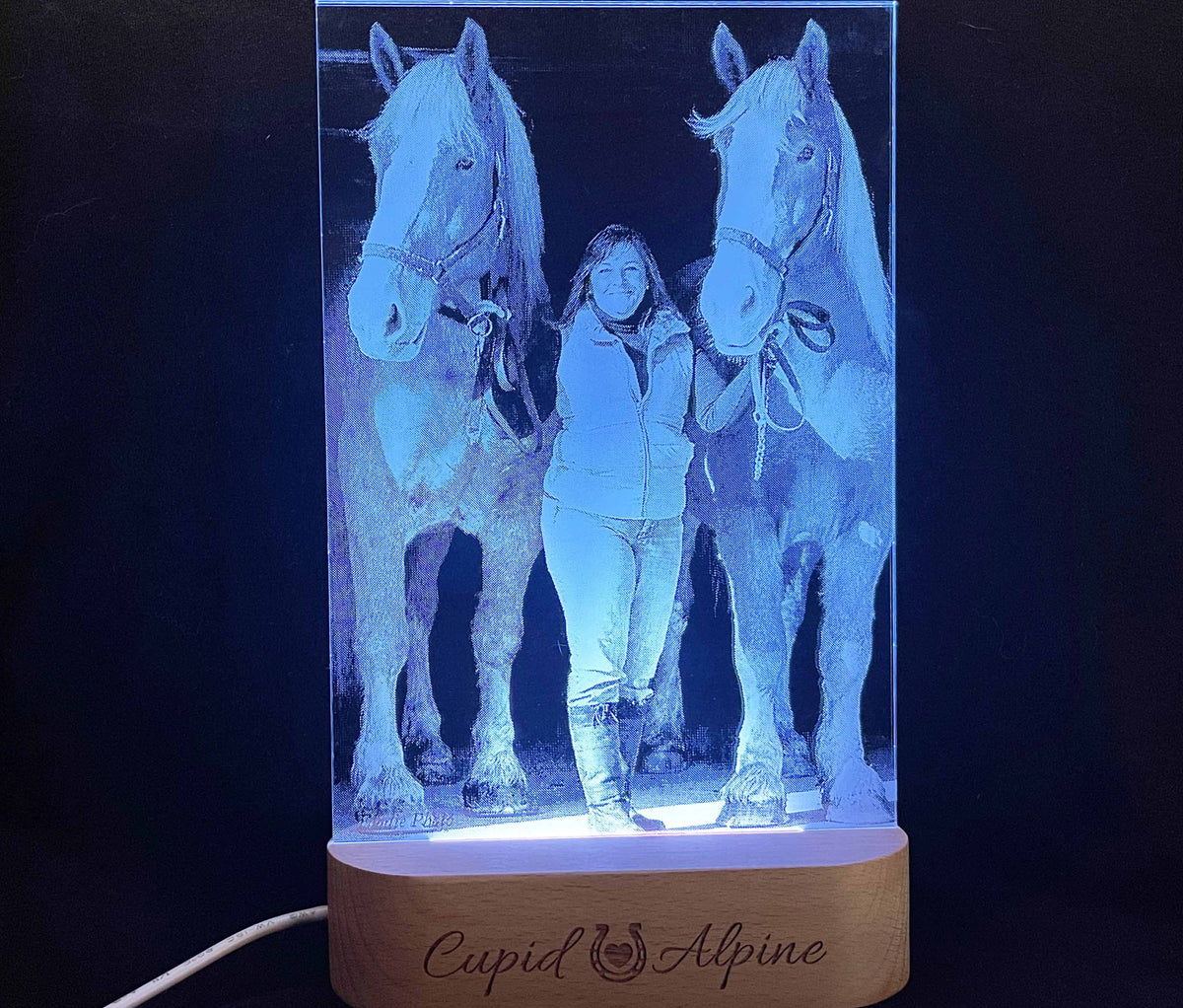 Photo Engraved Light Lamp - 7 Colours.