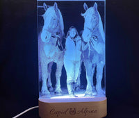 Photo Engraved Light Lamp - 7 Colours.