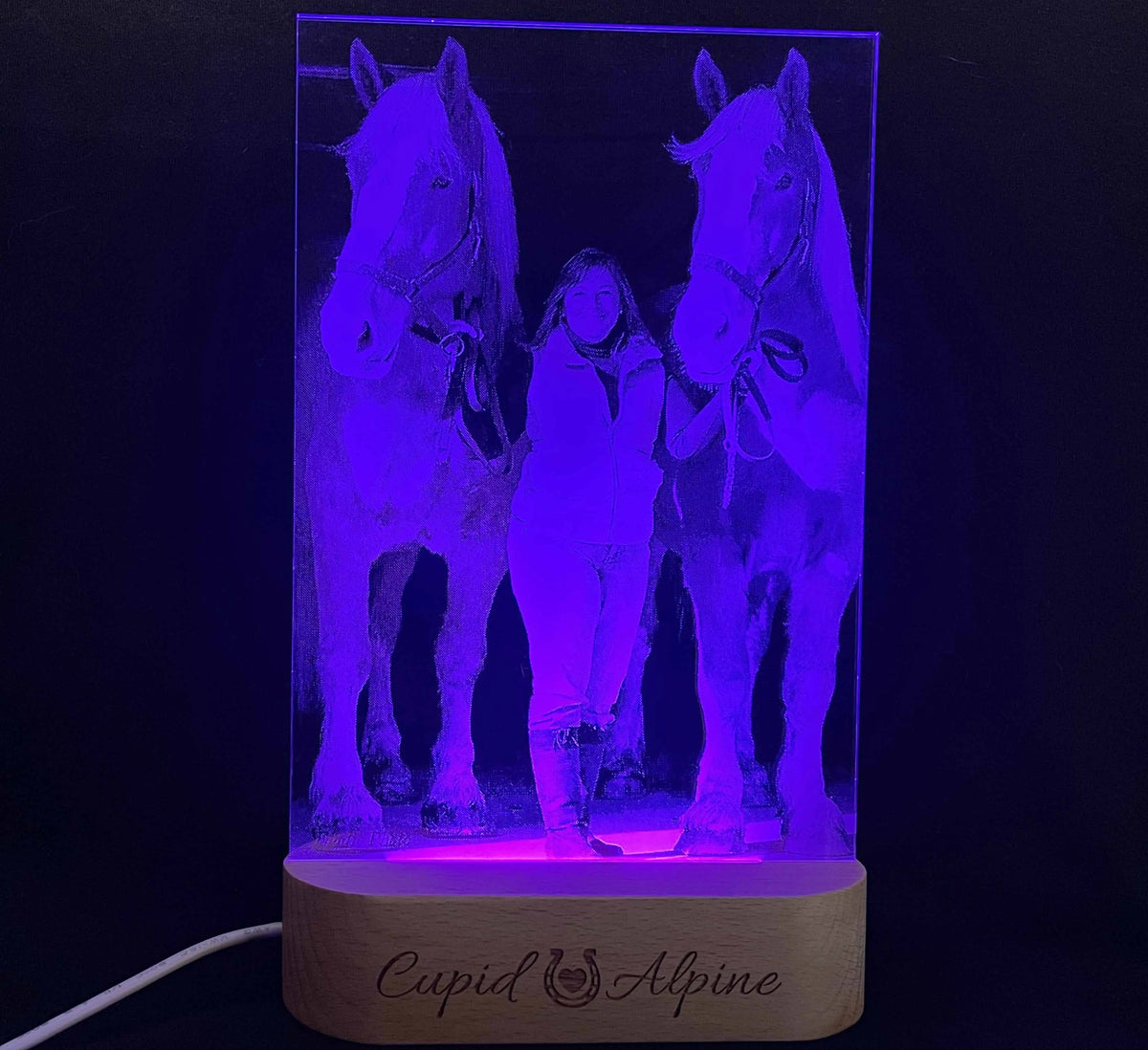 Photo Engraved Light Lamp - 7 Colours.