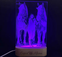 Photo Engraved Light Lamp - 7 Colours.